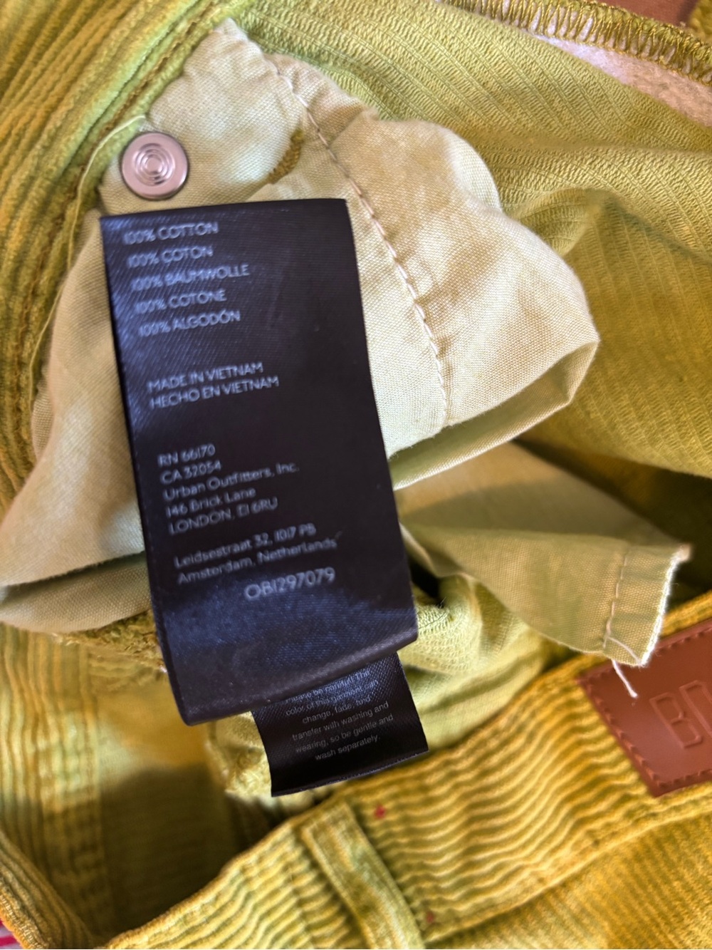 Urban Outfitters | BDG Corduroy Cutoff Carpenter Shorts | Olive - Picture 12 of 12